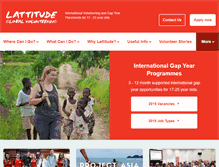 Tablet Screenshot of lattitude.org.nz